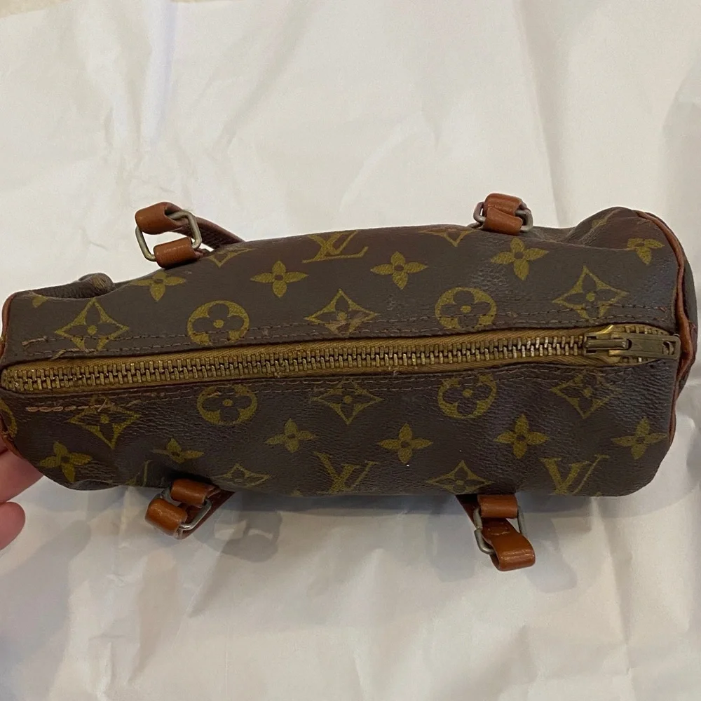 Louis Vuitton Brown and Gold Monogram Satchel - Picture 5 of 7